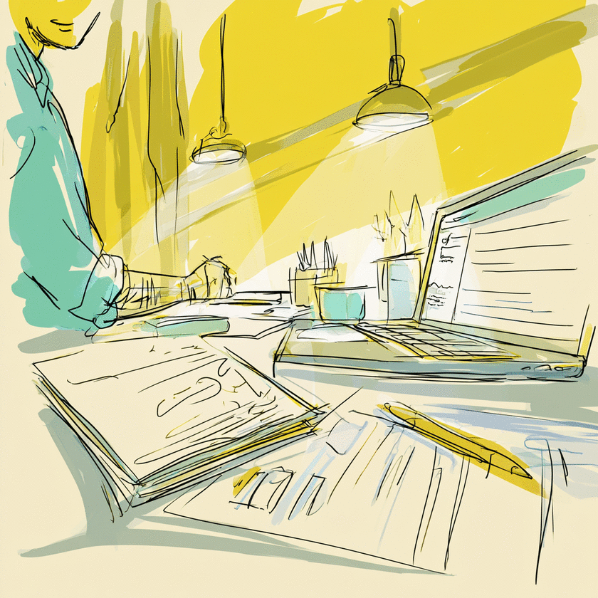 Illustration of recurring household bills and payments